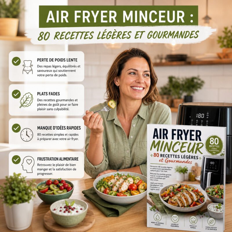 Air Fryer Minceur : 80 Recettes Légères et Gourmandes