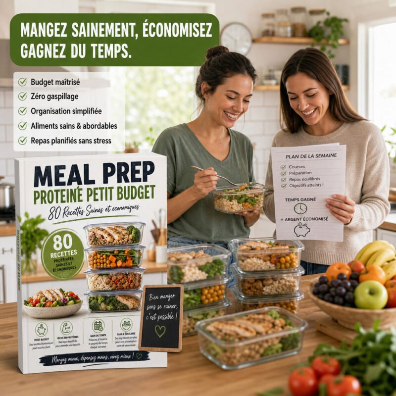 Meal Prep Protéiné Petit Budget : 80 Recettes Saines et Économiques